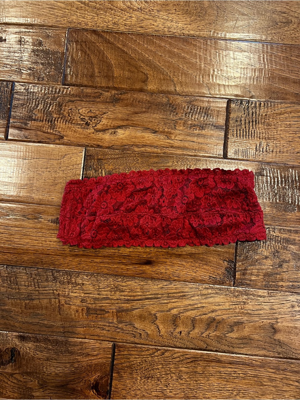 Red Floral Lace Bandeau - Women Intimates
